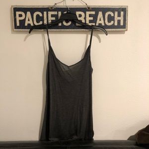 Gray Cami w/ Scooped Back